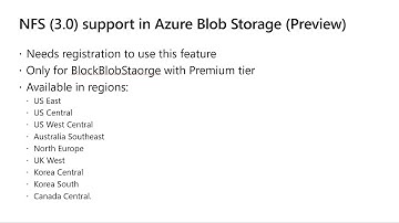 NFS 3.0 support for Azure Blob storage