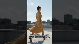 Warm Beige Midi Dress Trend: Spring 2026 Look!