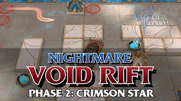 Void Rift Nightmare Phase 2 - Crimson Star | Watcher of Realm Gameplay with timestamps