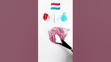 What color do mixing these make? #asmrsounds #oddlysatisfying #shorts #trending #guesstheflag #asmr