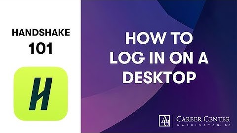 Handshake 101: How to Log In (Desktop)