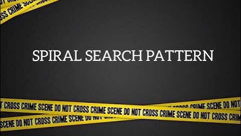 Crime Scene Search Methods.