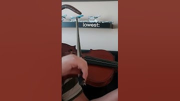 lowest and highest playable note on the violin