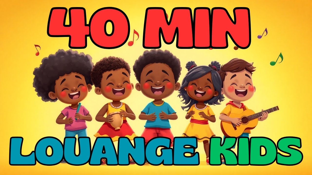 ✨ 40 Minutes de Louange Joyeuse pour Enfants — Chants Chrétiens Afrobeat 🎶🙌🏾