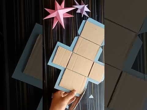 how to make box। paper box making/card board box/diy Christmas box /flower box #craft #shorts #diy