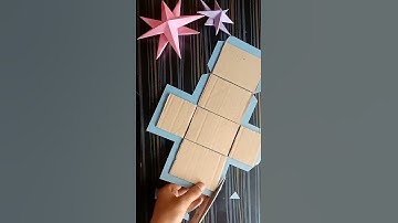 how to make box। paper box making/card board box/diy Christmas box /flower box #craft #shorts #diy