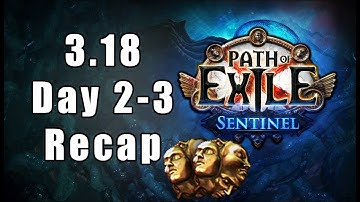 [3.18] My Farming Strat Day 2-3 Recap Explosive Arrow - Path of Exile Sentinel