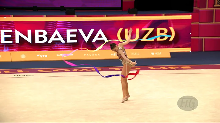 TASHKENBAEVA Sabina (UZB) - 2019 Rhythmic Worlds, Baku (AZE) - Qualifications Ribbon