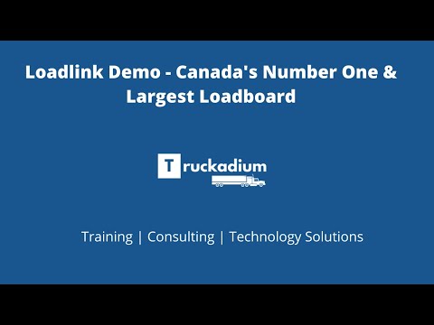 Loadlink Demo - Canada's largest and number one loadboard