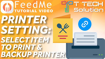Printer Setting: Select Item to Print & Backup Printer【FeedMe Tutorial Video】T Tech Solution Sabah