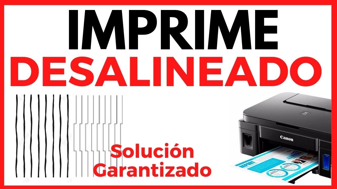 SOLUCIÓN IMPRESORA IMPRIME RAYADO-CANON SERIE G - YouTube