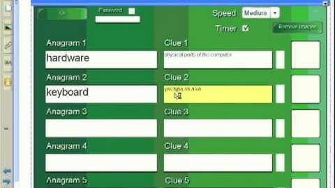SMART Notebook Lesson Activity Toolkit Anagram