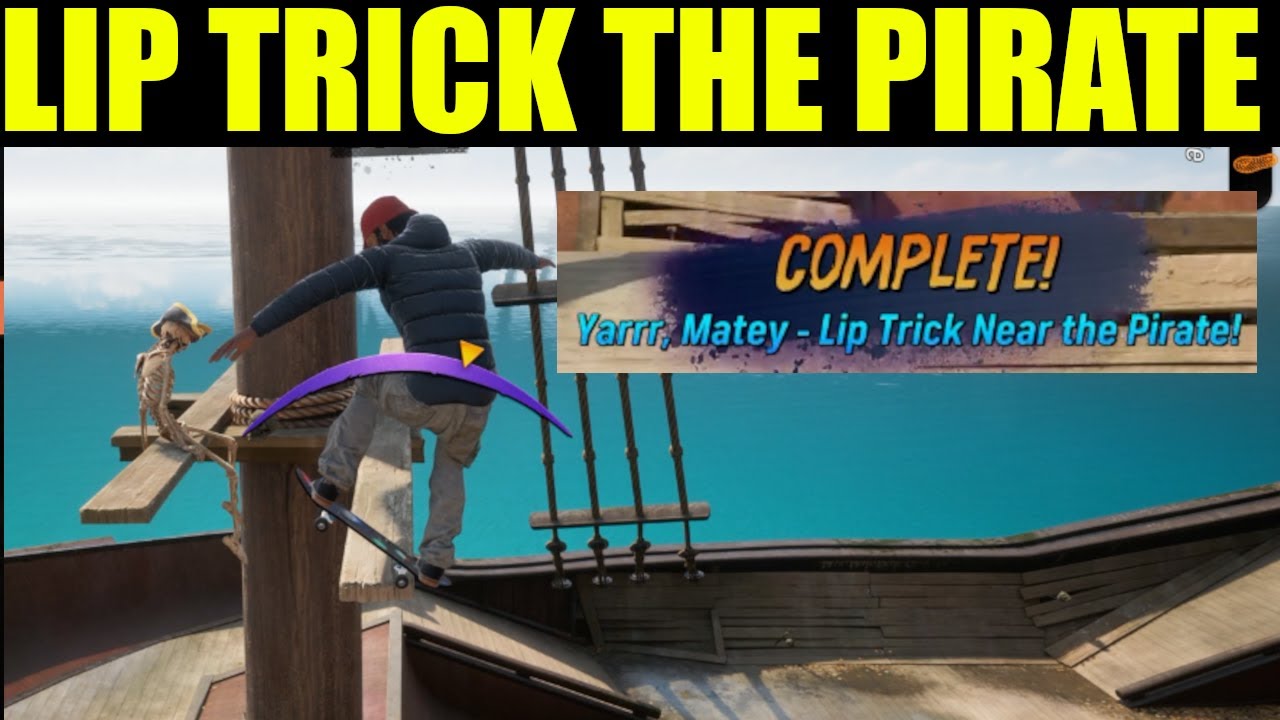 How to "Lip trick near the pirate" Skater Island | Tony Hawk Pro Skater 3+4 remake
