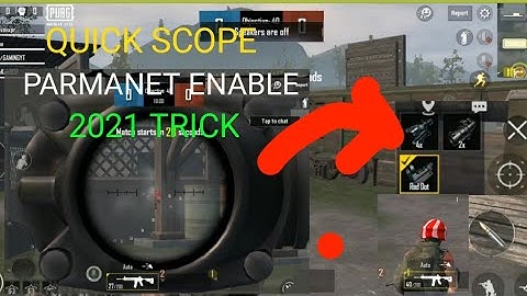 pubg mobile Lite Quick scope switch Enable | How To Get Quick scope enable | pubg Lite #pubg master#