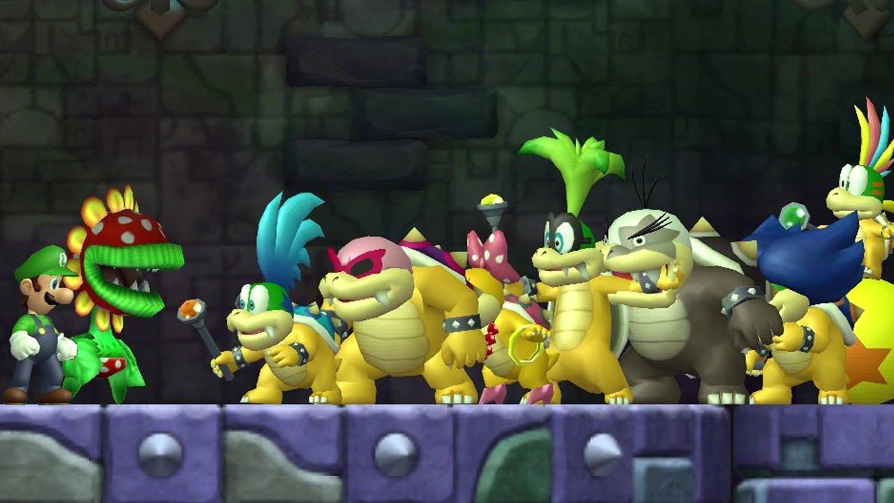 Can Luigi & Petey Piranha Beat All Koopalings At Once in New Super Mario Bros. Wii?