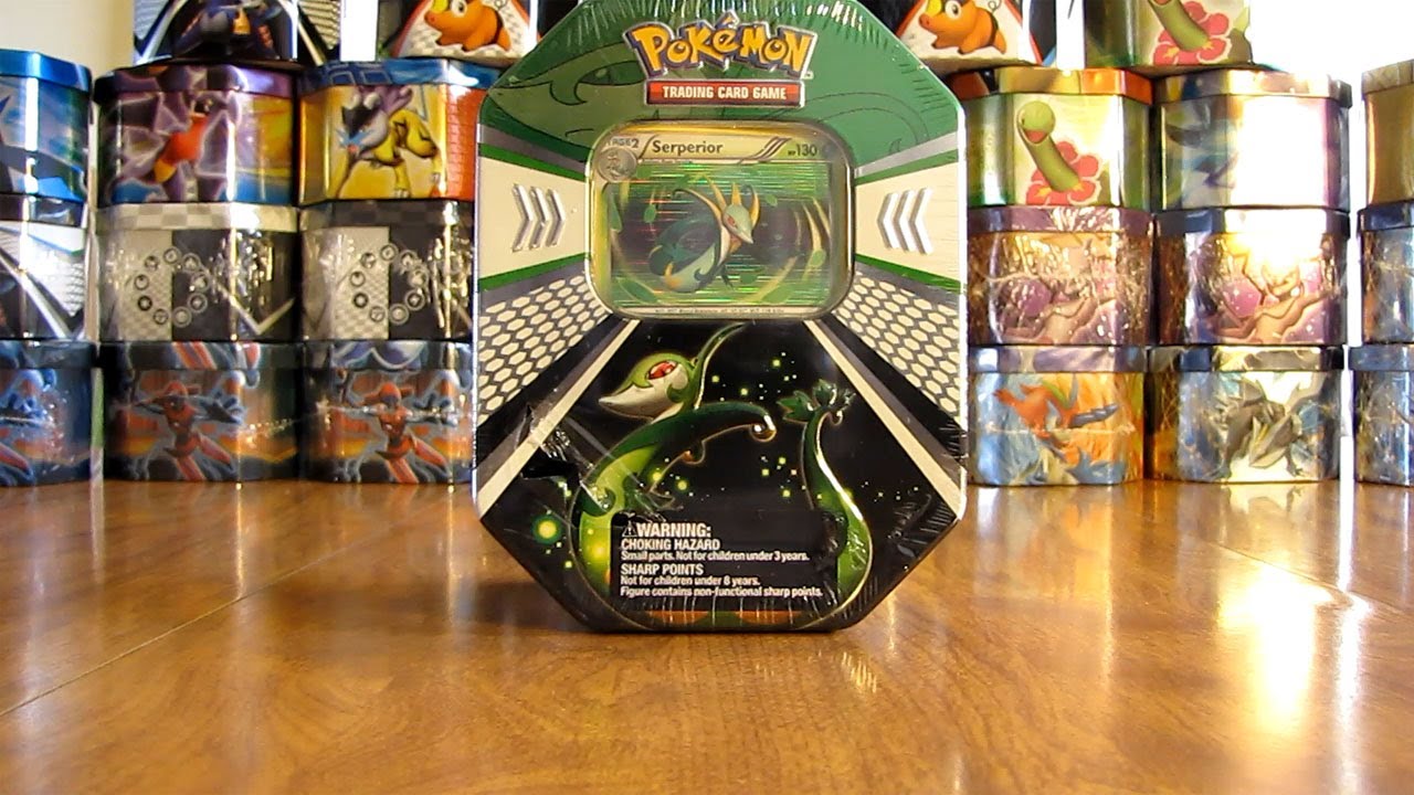 30 Pokemon Tin Opening: Serperior Promo - YouTube
