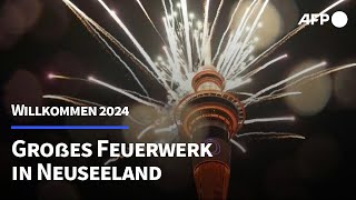 Neuseeland begrüßt 2024 mit Feuerwerk | AFP