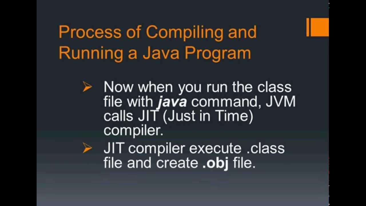 Process of compiling and running a java program - YouTube
