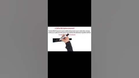 Define SQL UPDATE Statement? #sql #sqlserver #sqlforbeginners #sqltips
