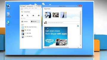 How to change the view of Skype® chat windows on a Windows® 8 PC