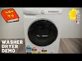 2021 Samsung Washer Dryer Washing Machine How To Use Guide