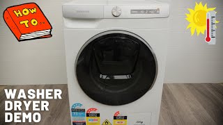 2021 Samsung Washer Dryer Washing Machine How To Use Guide