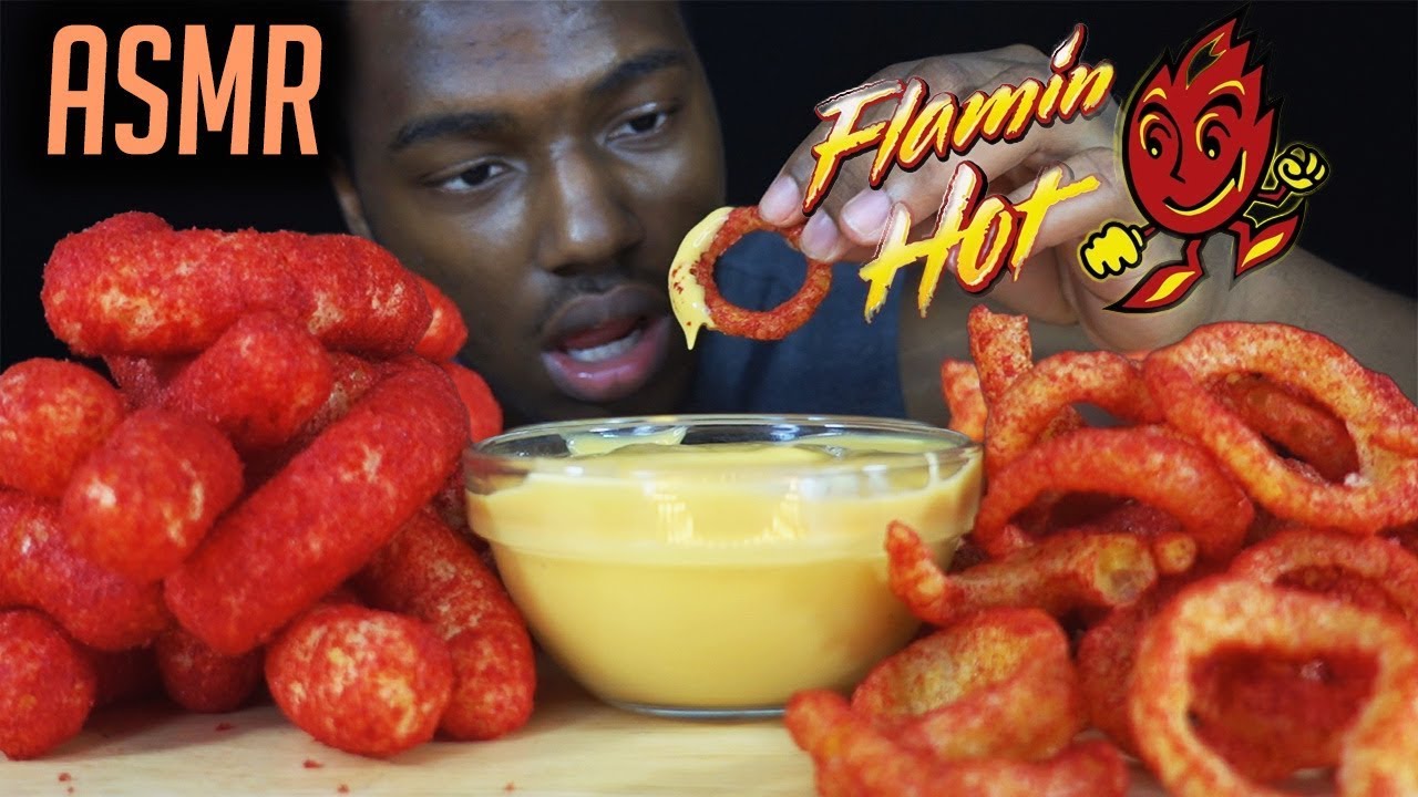 ASMR HOT FUNYUNS VS HOT CHEETOS WITH CHEESE CRUNCHY EATING SOUNDS