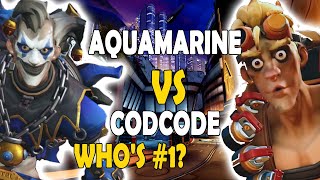 WHO'S BETTER JUNKRAT?! AQUAMARINE JUNKRAT VS CODCODE JUNKRAT! OVERWATCH 2 TOP 500 GAMEPLAY