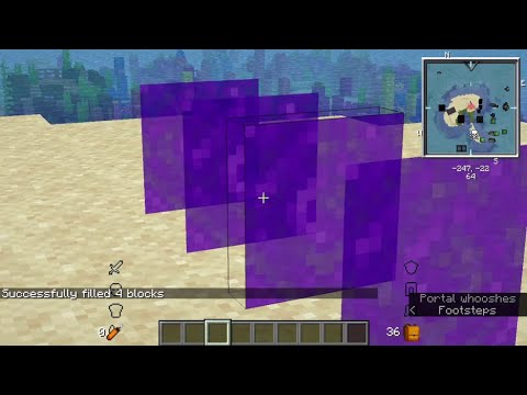 How to make a 1X1 Nether Portal