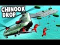 CHINOOK Paradrop To Take Over The Carrier! MISSION IMPOSSIBLE! (Ravenfield Best Mods Gameplay)