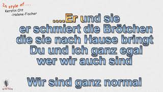 Video thumbnail of "Kerstin Ott - (mit Helene Fischer) - Regenbogenfarben - Instrumental und Karaoke by rolf rattay"