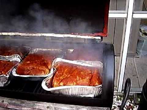 Brent smoking Boston Butts