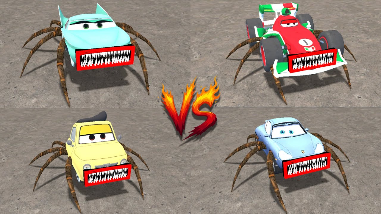 EVERYTHING TURNING INTO MONSTER: Mcqueen Monster, Sally Carrera Eater, Francesco Eater In Gmod