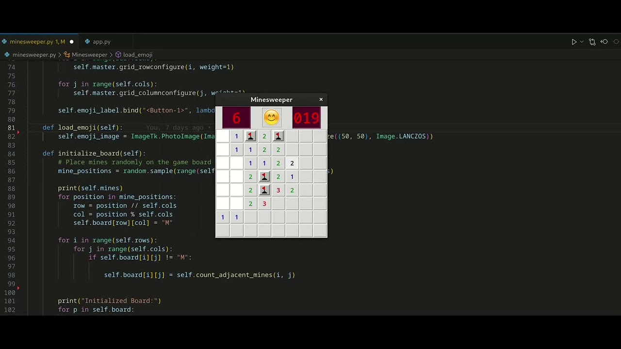 minesweeper game - YouTube