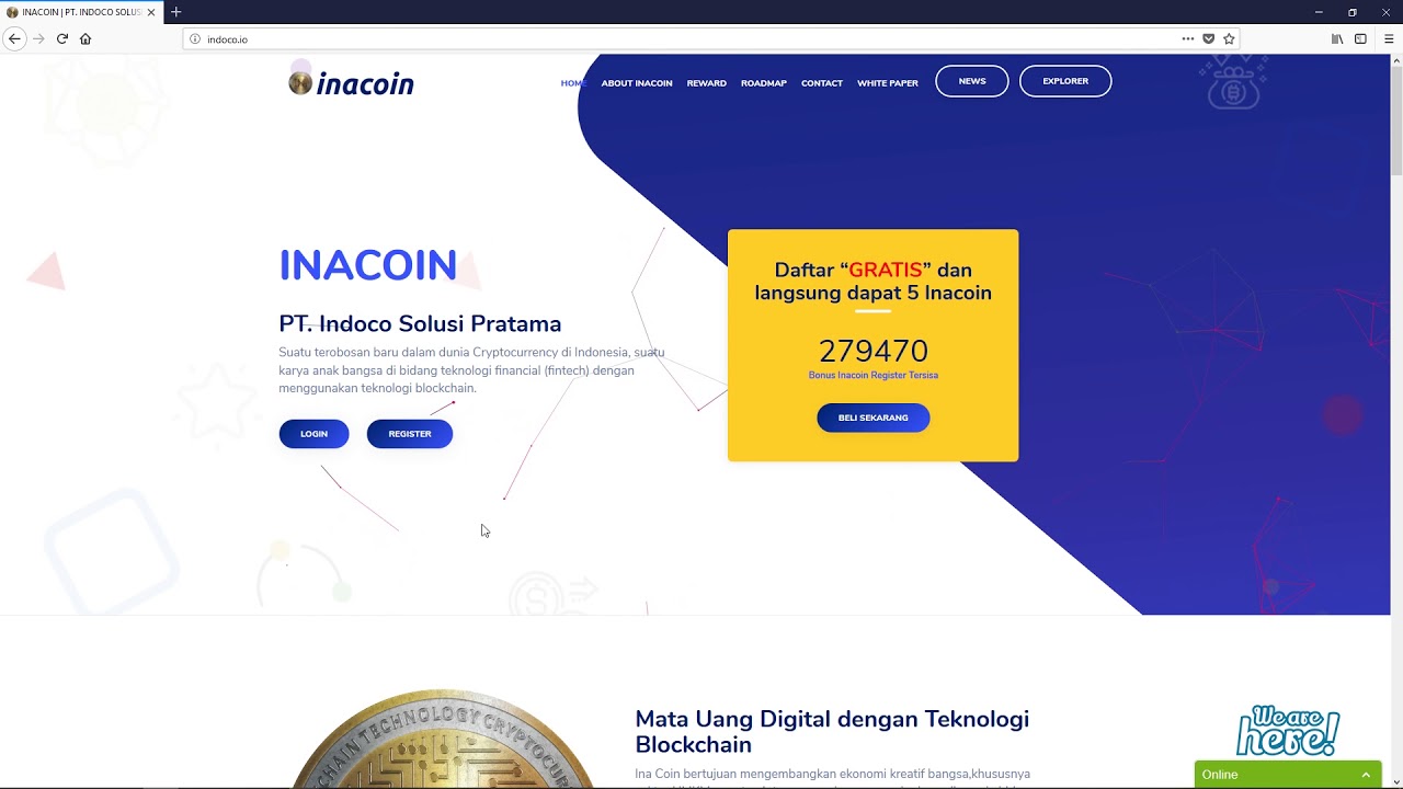 Tutorial untuk stacking di member area Inacoin