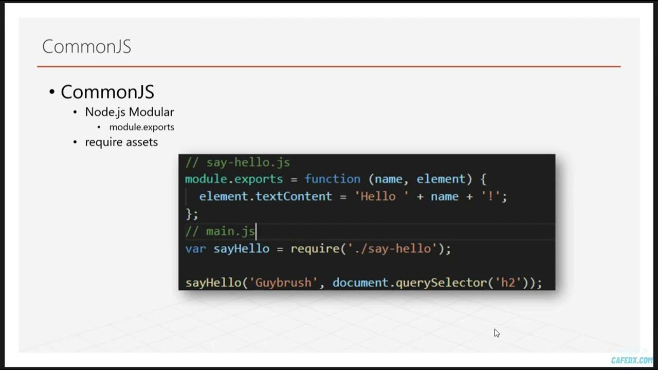 دوره آموزش اصولی webpack4 - فصل 2 - قسمت 2 - آشنایی با (JS Modules ...