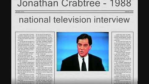 Rare 1988 television appearance by Jonathan Crabtree