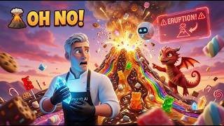 🍬 The Candy Volcano Erupted! 🌋 Can Chef Nova Save the Sweet Kingdom? | YumCraft AI Episode 4