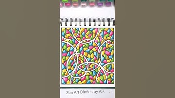 The Easiest Way to Calm Your Mind (and Make Art) |  #doodle #zendoodle #zentangle #art #arttherapy