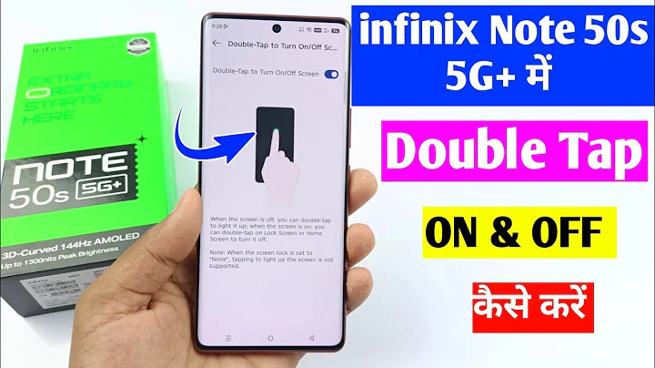 Infinix Note 50s 5g double tap on off setting | infinix Note 50s me double tap kaise kare