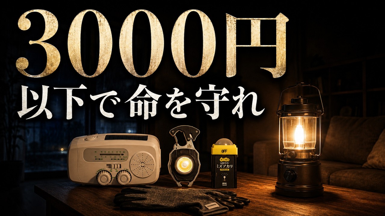 【備蓄急げ】備えてないと災害時にガチで後悔する3000円以下の神防災グッズ12選