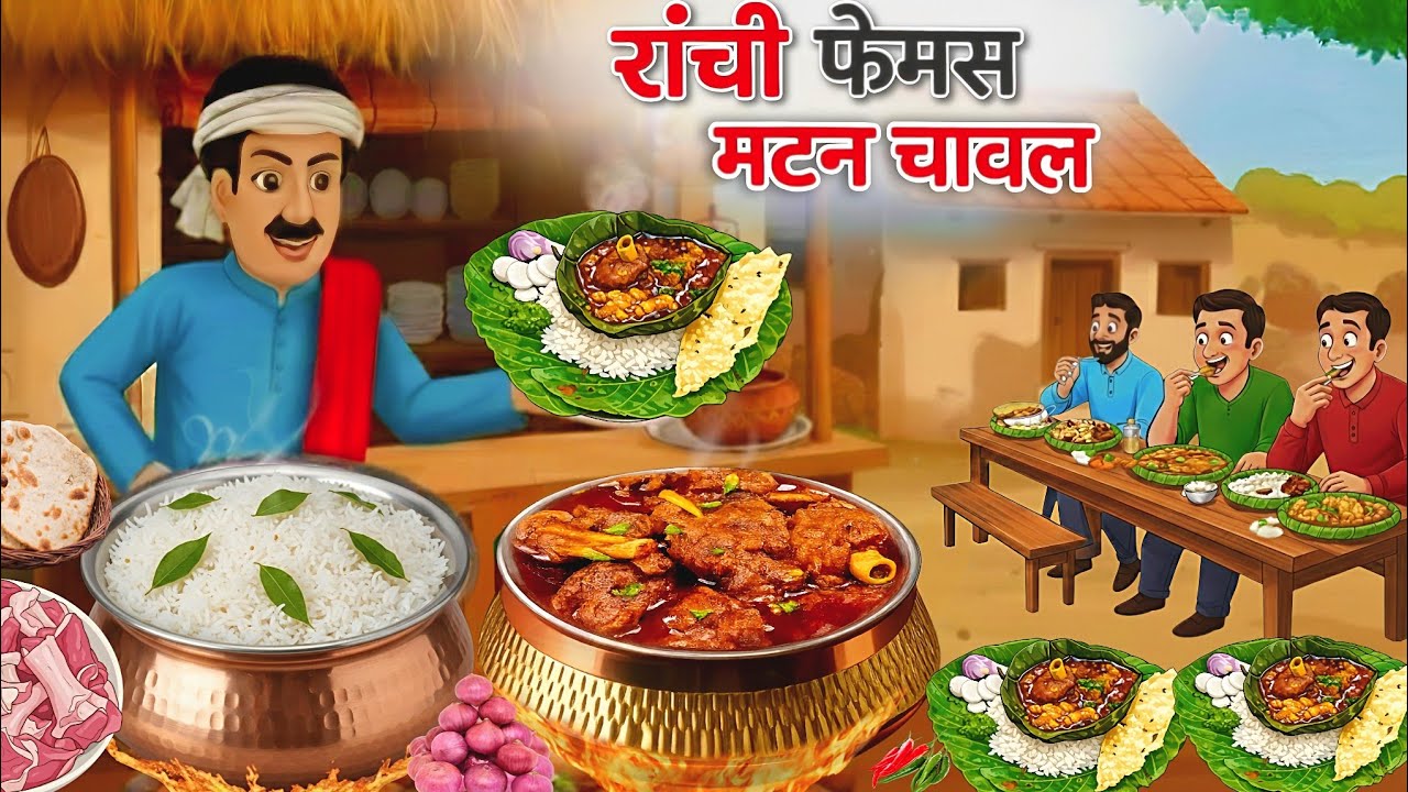 रांची का फेमस मटन चावल | HINDI KAHANI | HINDI CARTOON STORY| MORAL STORY | STORY IN HINDI | 