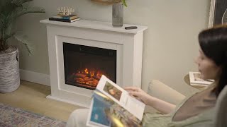 Feel Richen Επιδαπέδιο Ηλεκτρικό Τζάκι Με Επένδυση Mdf Dimplex