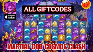 Martial God Cosmos Clash All 21 Giftcodes 21 Free Codes Martial God Cosmos Clash