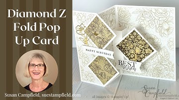 Surprise Inside! Diamond Z Fold Pop Out Card
