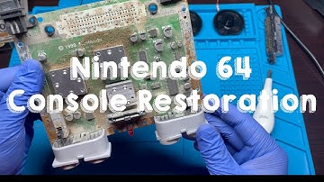 Nintendo 64 Console Restoration - Reset, Control Port, Power Light Fix