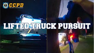 High-Speed Chase: Epic Police Pursuit of Lifted Pickup Truck