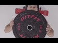 RitFit Fleck Bumper Plates 2-Inch Olympic Rubber Weight Plates
