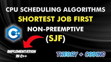 Implementation of Shortest Job First (SJF) Scheduling Algorithm in C++