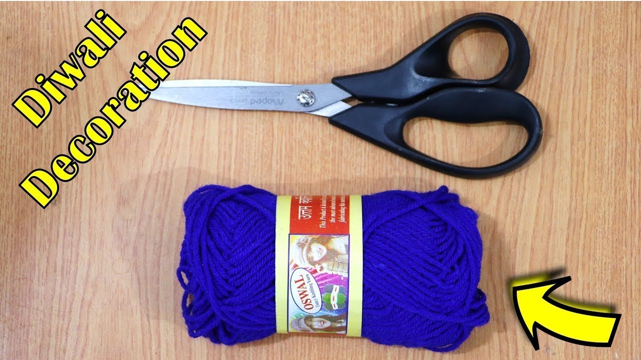 Easy Toran / Bandhanwar making at home | Woolen door / wall hanging decoration for Festivals